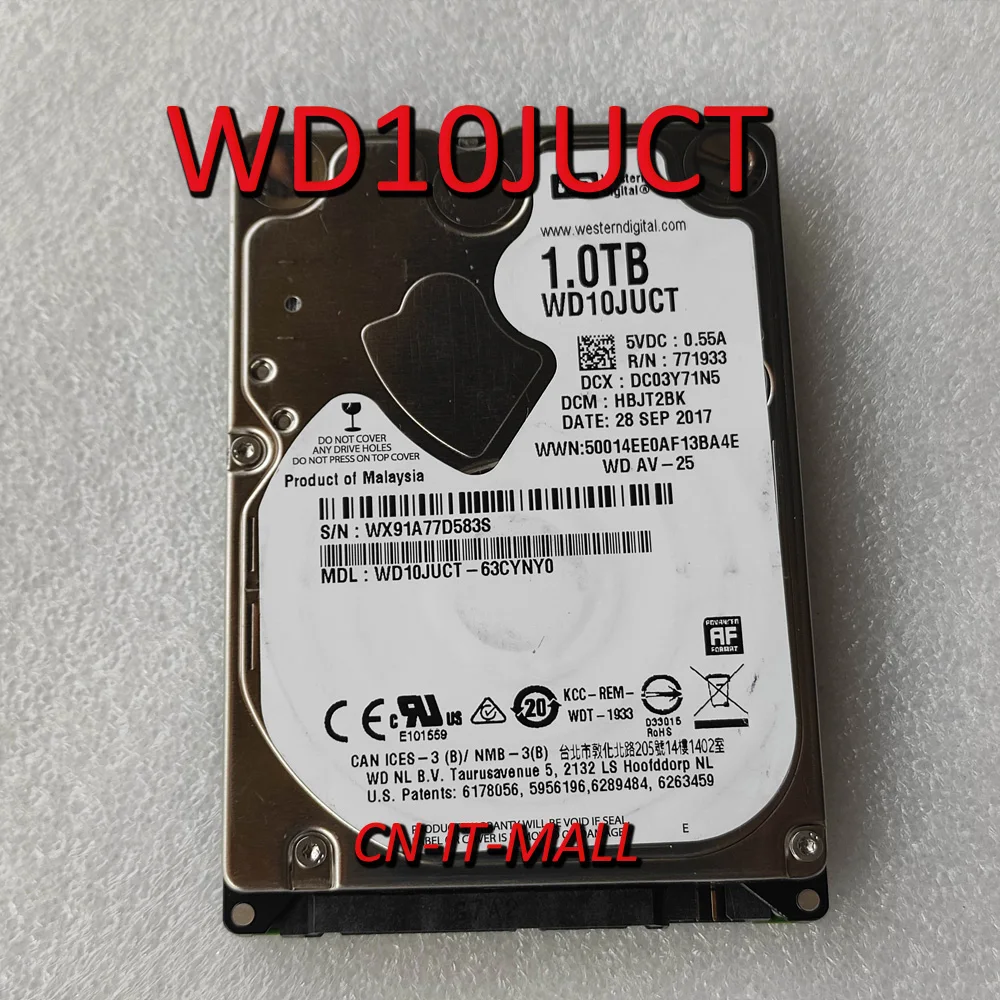

НОВЫЙ 2,5 AV-25 WD10JUCT 1 ТБ SATA 5400RPM 16MB cache SATA 3,0 ГБ/сек. жесткий диск