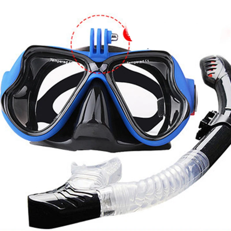 

Professional Underwater Mask Camera Diving Mask Swimming Goggles Snorkel Scuba Diving Equipment Camera Holder For Go Pro