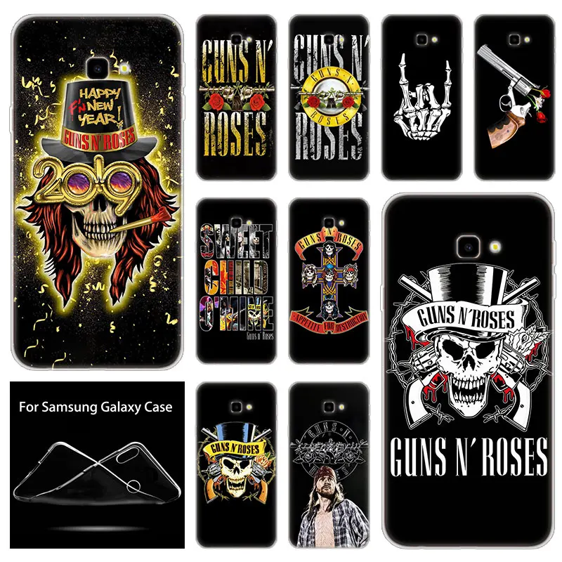 Мягкий силиконовый чехол для телефона Guns n Roses Samsung Galaxy J8 J6 J4 J2 Pro 2018 Core J7 Prime J3 2016 J5 2017