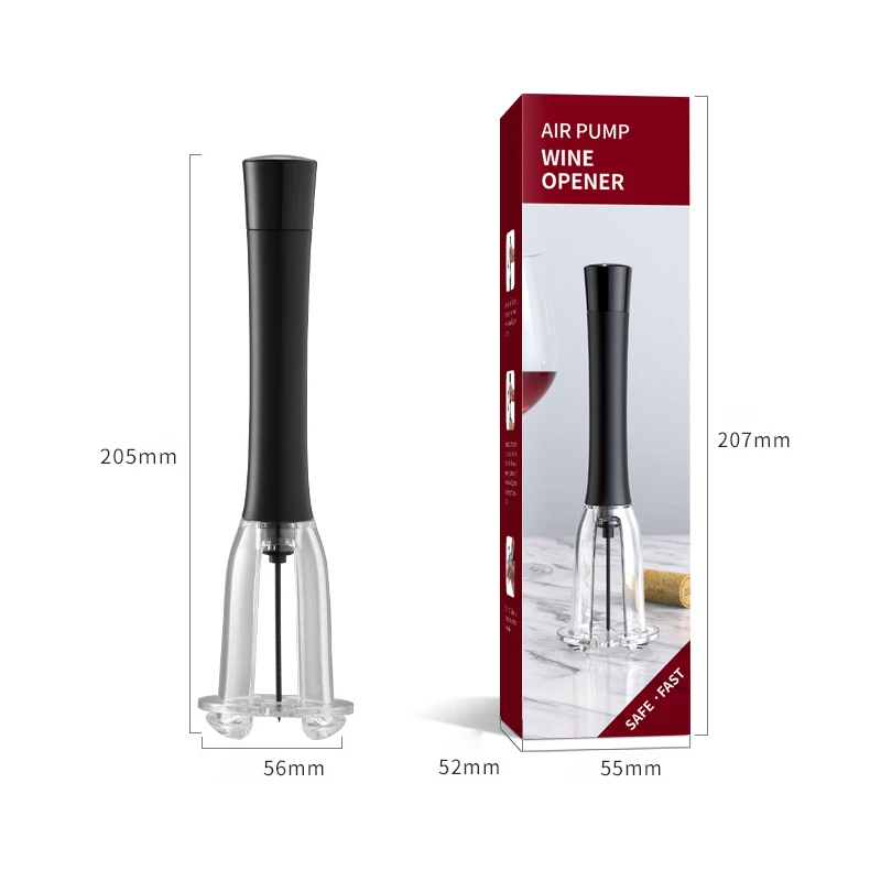 

Air Pump Wine Bottle Opener Air Pressure Vacuum Red Wine Corkscrew Pin Type Cork Out Tool Wine Stopper Beer Lid Opener