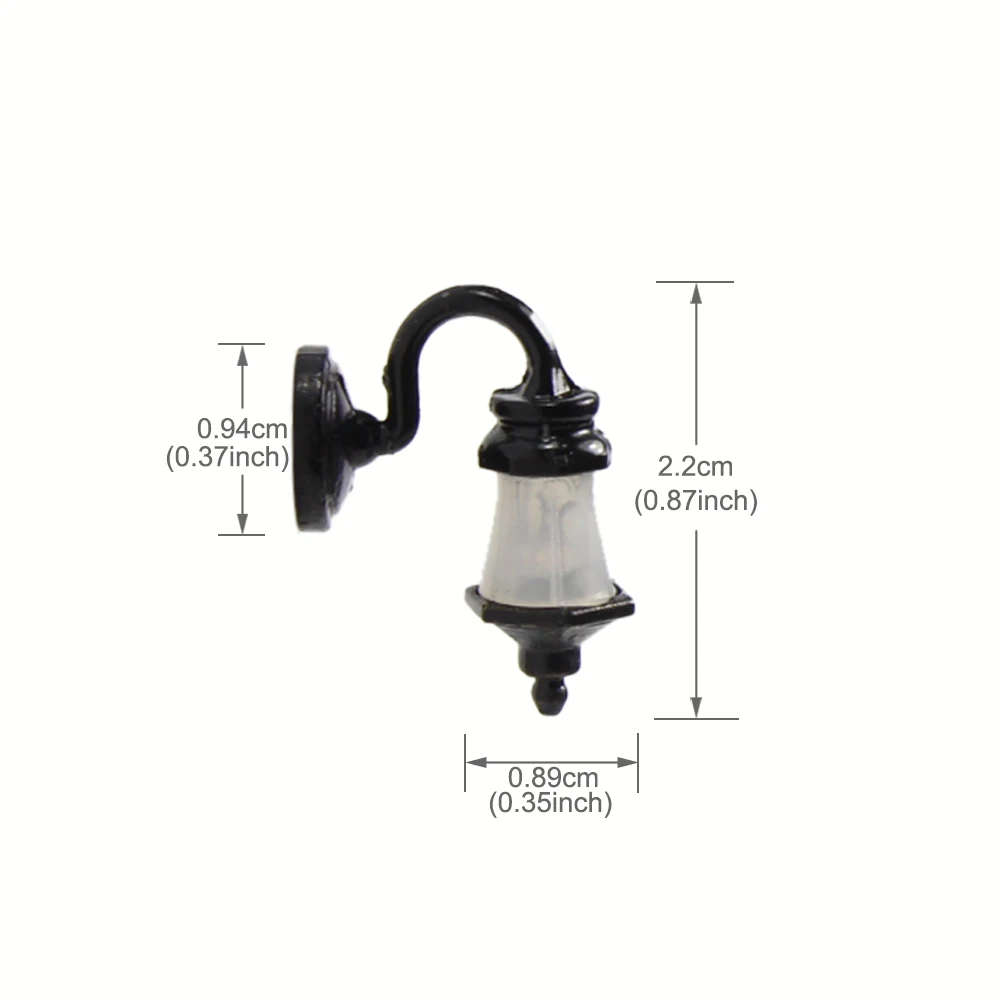 

LYL046 5pcs Model Railway Metal Lamppost Lamps Wall Lights OO HO Scale 6V New
