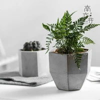 nordic cement flower pots geometric modern minimalist plant pots creative indoor table doniczka ozdobna plant accessories ed50fp