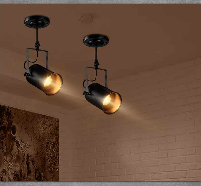 1 шт. кофейня светодиодный прожектор бар освещение кухня ретро металлическая