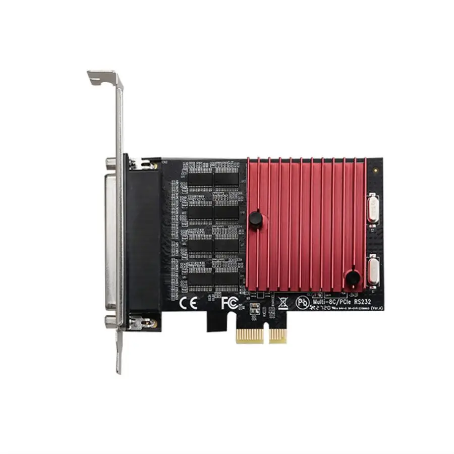 Плата расширения DIEWU TXB121 PCIE-8 последовательный порт RS232 PCI-E X1 8 портов адаптер DB9