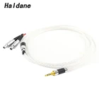 Hi-Fi 3,52,54,4 мм, сбалансированный серебристый кабель для наушников HD800 HD800S HD820