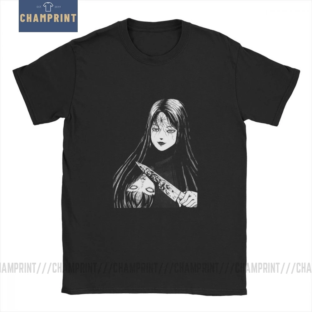 Футболка Junji Ito мужская с рисунком из мультфильма ужасы|Мужские футболки| |