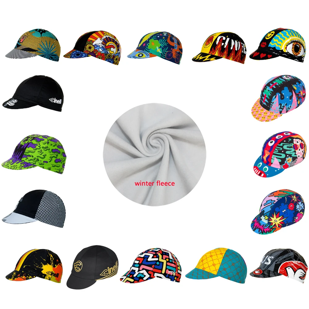 Велосипедная шапка зимняя флисовая велосипедная ветрозащитная для