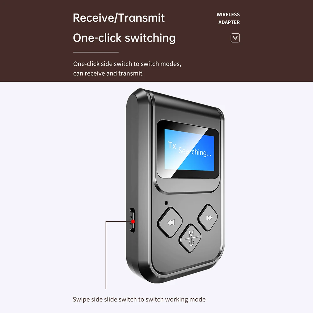 

2 in 1 Adapter for TV PC Laptop Car 5.0 Receiver Transmitter USB Dongle Wireless Audio Adapter Handsfree