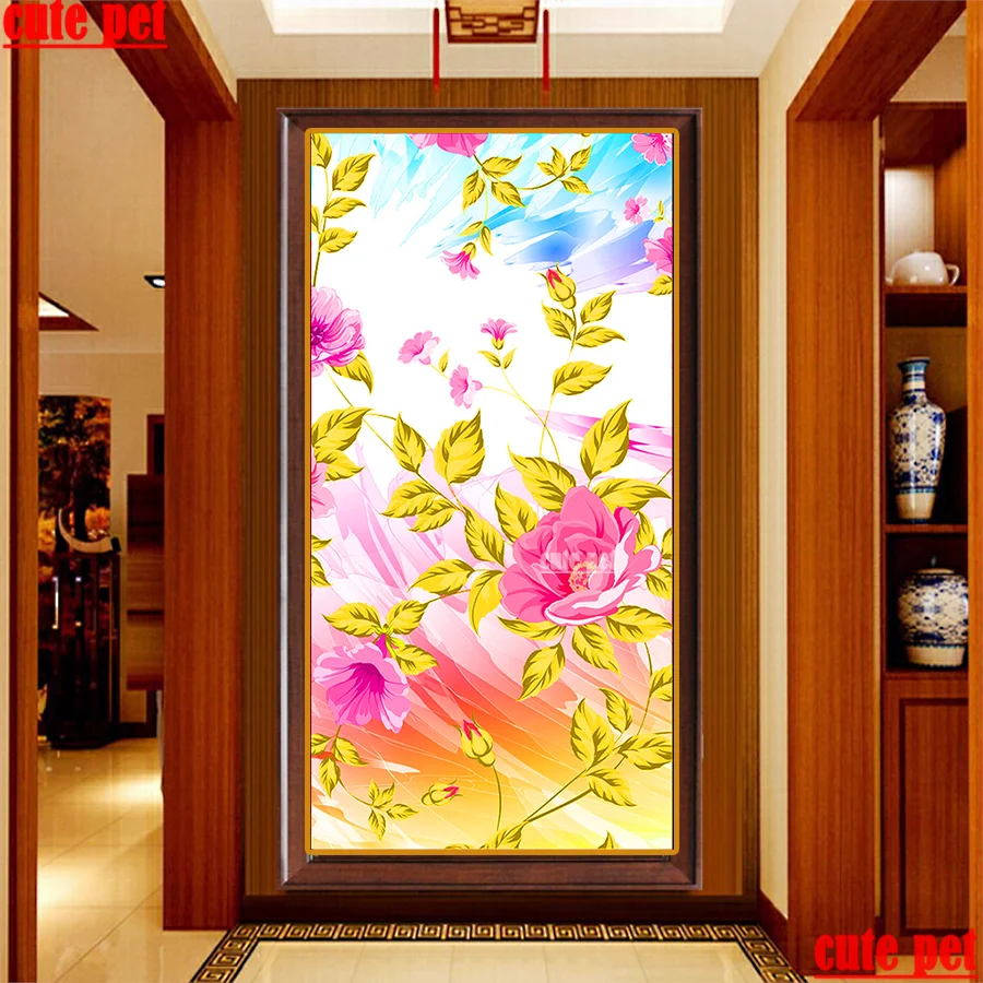 

large 5D round square diamond Still life flower embroidery Diy full sets diamond painting Cross Stitch mosaic puzzle wallpaper