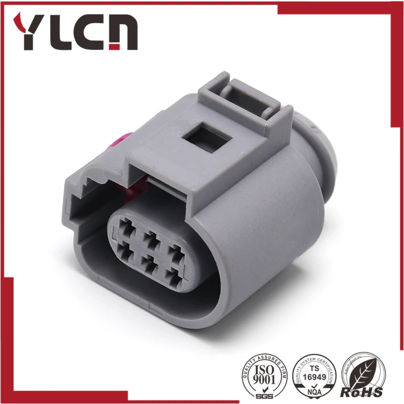 Tyco 6 Pin Female 1 5 мм набор коннектор датчика для VW Audi Skoda 1J0 973 713/1J0973713|Соединители| |