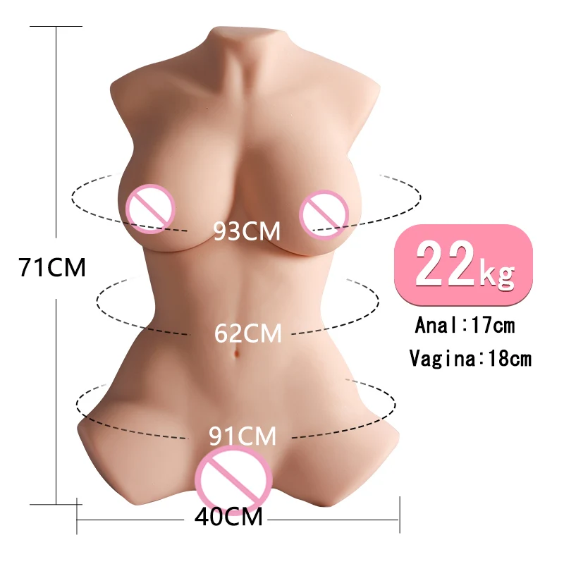 Hanidoll реалистичные половинки тела силиконовые секс куклы для мужчин Анальная