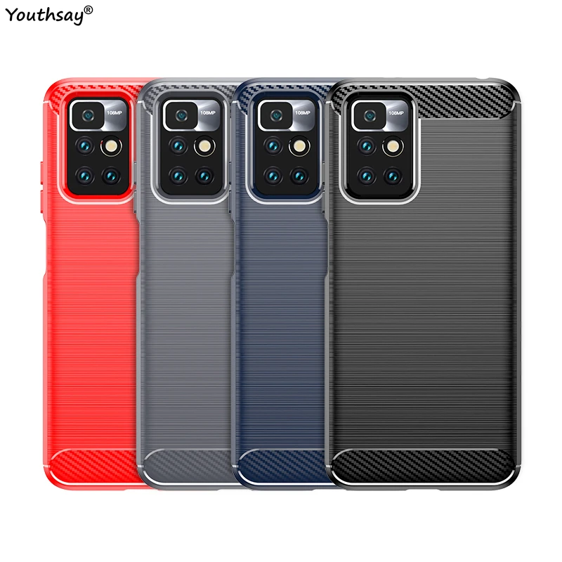 

For Xiaomi Redmi 10 Case Brushed Soft Rubber TPU Material Silicone Cover For Redmi 10 Cover Rubber For Redmi 10 Prime Case