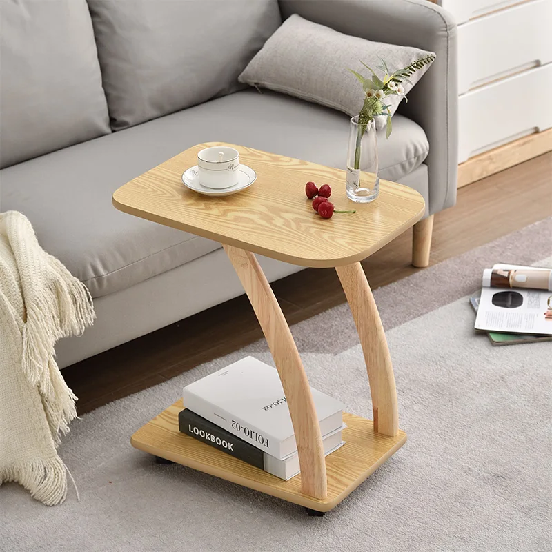 

Небольшие журнальные столики в деревенском стиле, современный дизайн, деревянный вспомогательный стол с колесами, мебель для гостиной, сто...