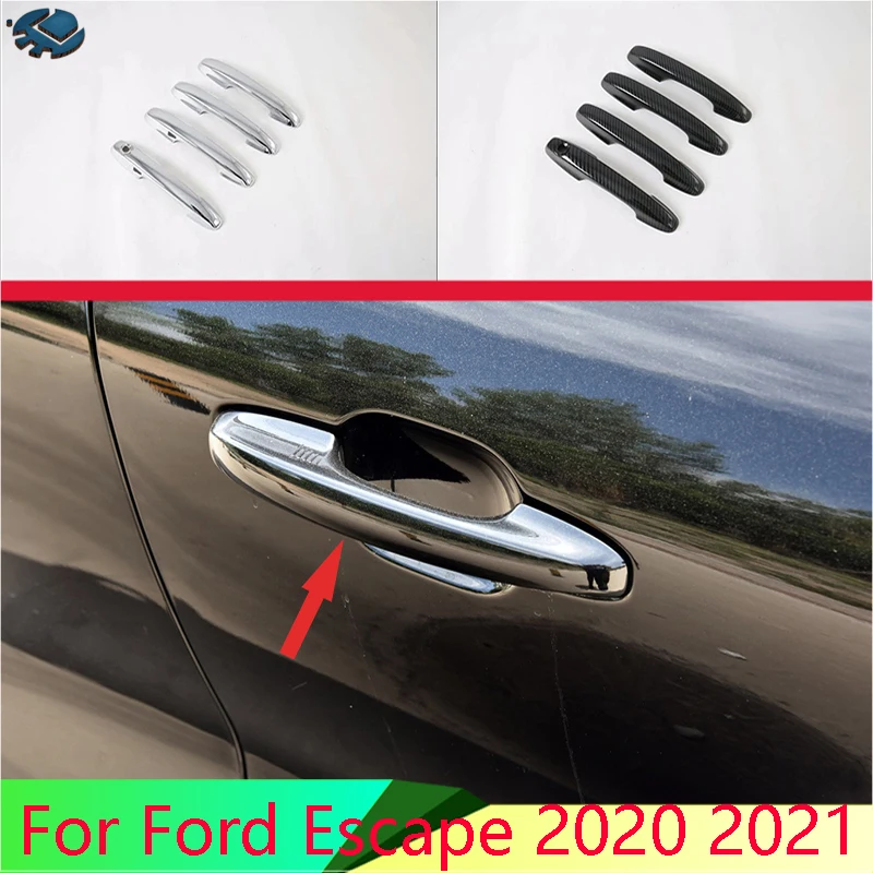 

Крышка для дверной ручки Ford Es e Kuga 2020 2021, аксессуары для автомобиля, хромированная крышка дверной ручки из АБС-пластика, аксессуары для формо...