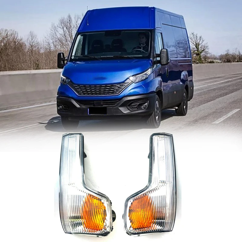 

Auto Side Rearview Mirror Turn Signal Lights Reversing Indicator Lamp Housing (Without Bulb) for Iveco Daily 2015-2020