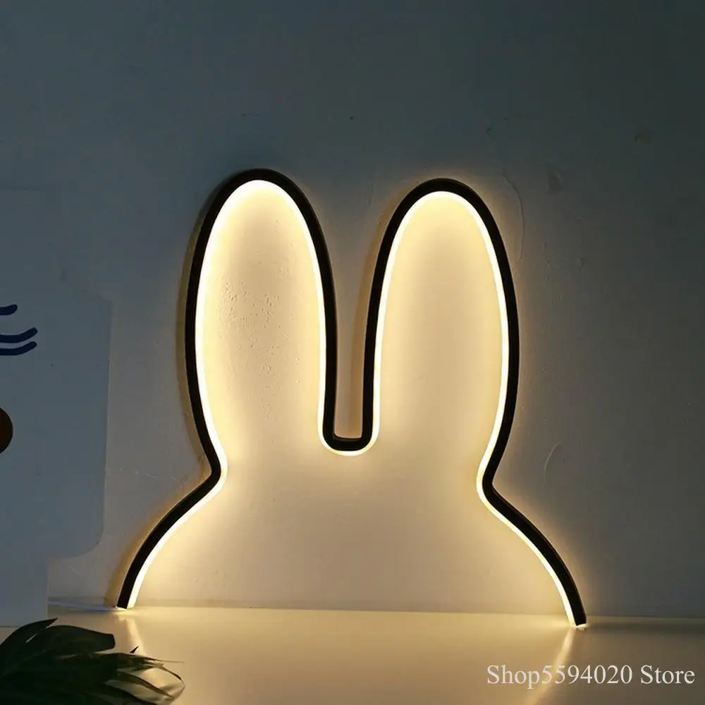 

Northern European Children's Room Led Lamp Decoration Creative Led Lamp Rabbit Creative Night Lamp Plug Usb Chrismas Lights