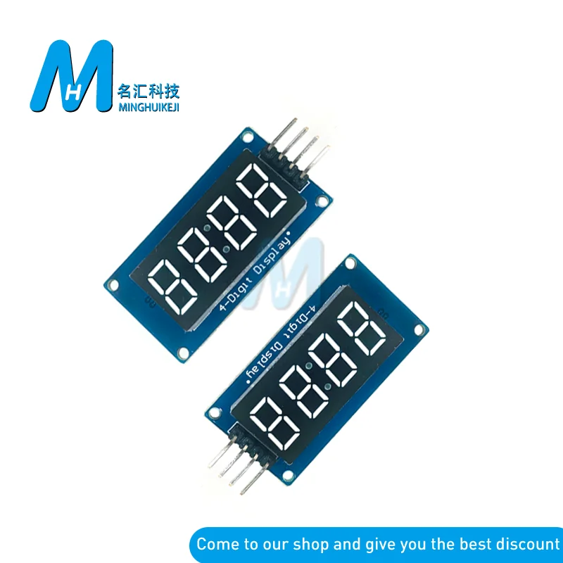 New LED Display Module TM1637 For Arduino 7 Segment 4 Bits 0.36 Inch Clock RED Anode Digital Tube Four Serial Driver Board Pack