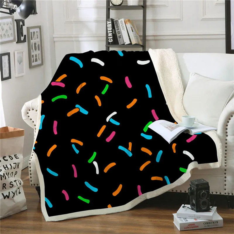 

Black Fashion Fleece Throw Blanket Youth Adult Quilts Casual Plush Blanket Home Sofa Office Popular Fashion blanket