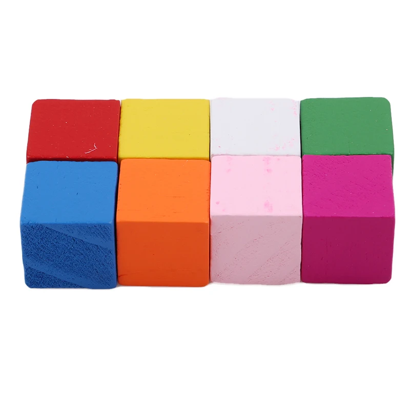 

Hot Sale Square Cubes Baby Kids Stacking Stack Up Learning Education Toys Gifts Colorful Wooden Stacking Up Building Blocks