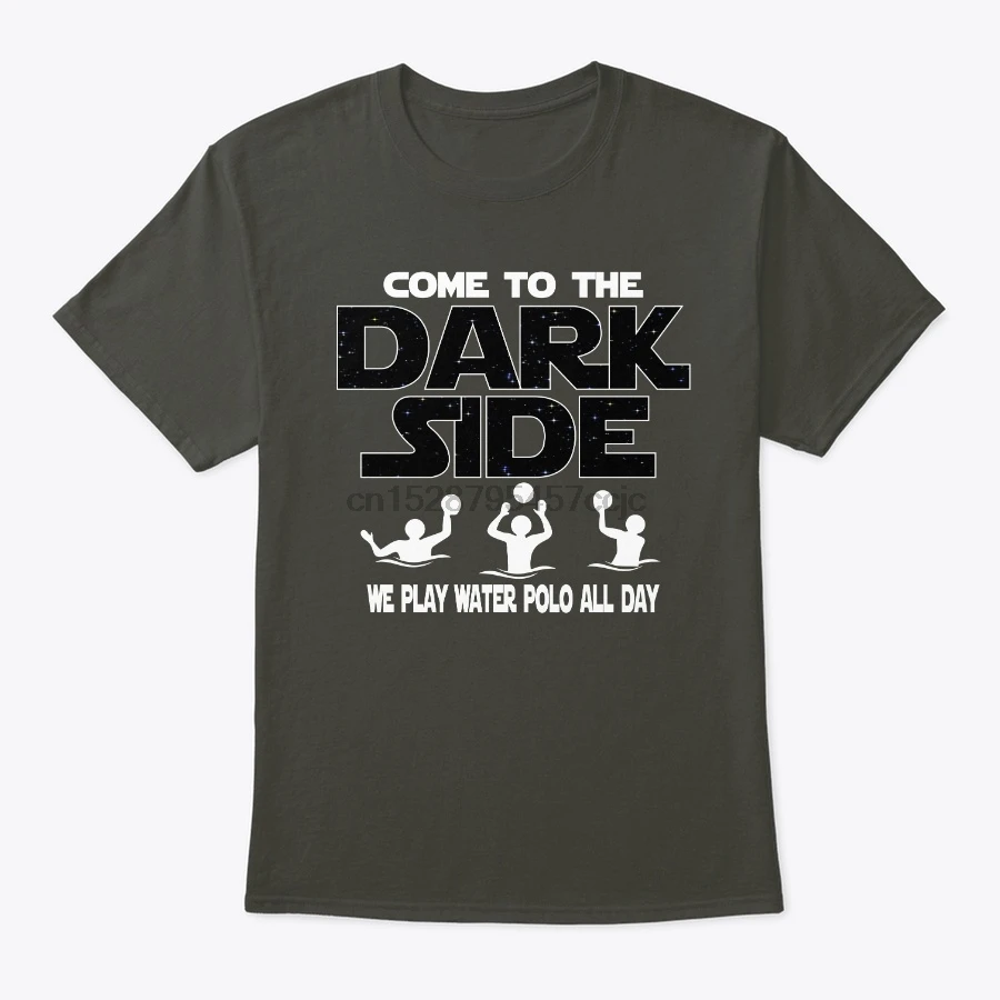Мужская футболка водное поло Темная сторона классный подарок женская