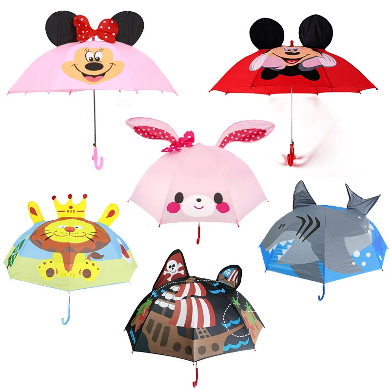 Детский зонтик милый детский Ветрозащитный складной Солнцезащитный УФ Защита