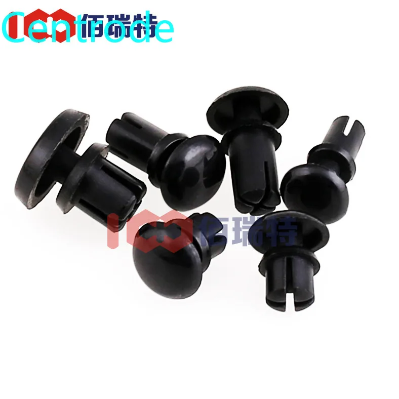 R образные пластиковые Заклепки черные/белые заклепки расширительные нейлоновые