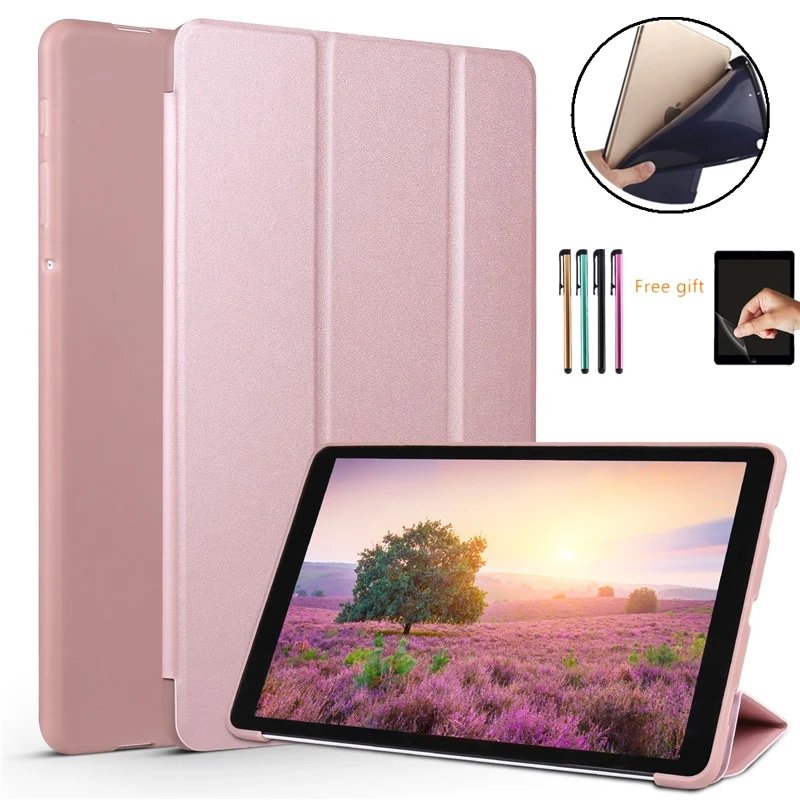 Умный чехол для Samsung Galaxy Tab A 10 5 2018 T590 SM /T595 кожаный мягкий силиконовый накладка с