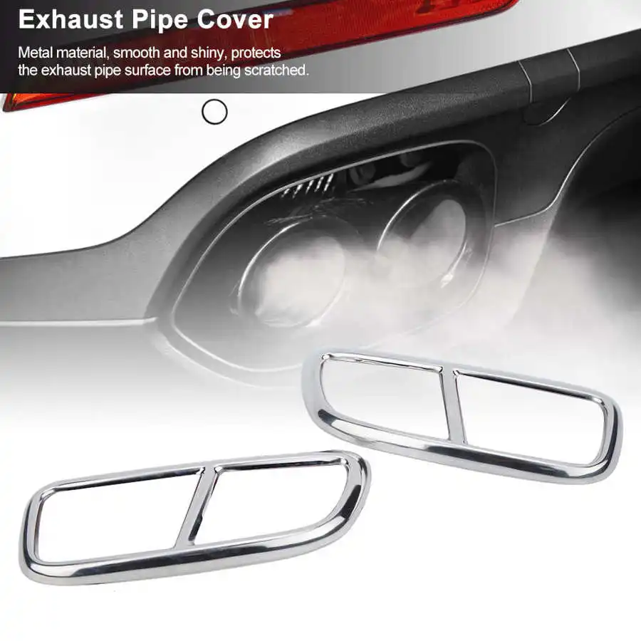 2 шт. накладка из алюминиевого сплава 4 выхлопных глушителя | Автомобили и