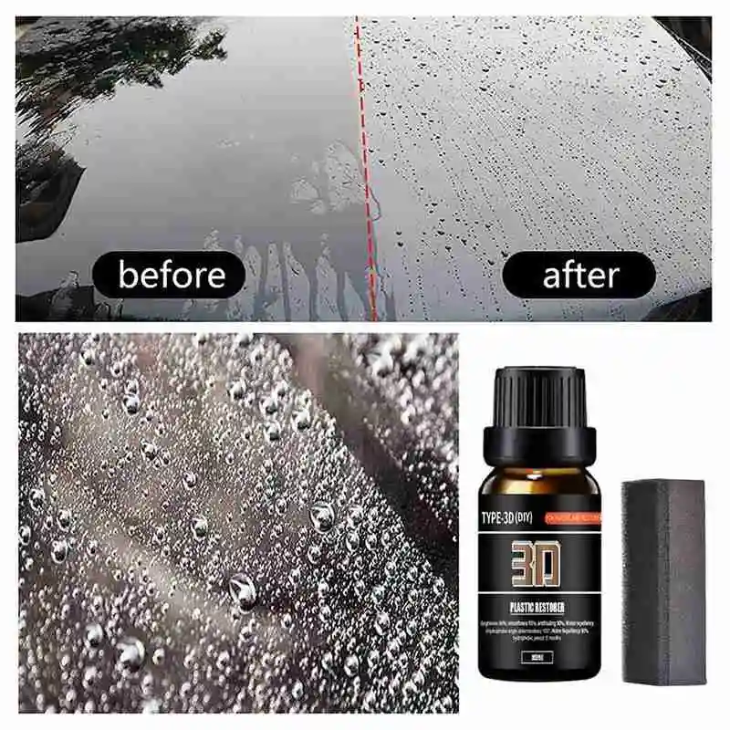 

30ML Crystal coated wax For plastics used in automobile Cleaner Car renovation Repair Whitening Wax Agent Car A2H3