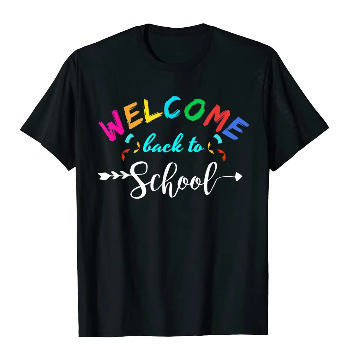 

Welcome Back To School TShirt Funny Teacher Love Gift TShirt T-Shirt Popular Slim Fit Top T-Shirts Cotton Tops Tees For Adult
