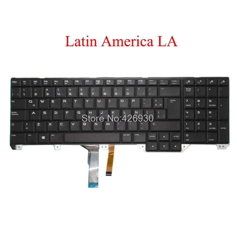 Клавиатура LA для ноутбука DELL Alienware 17 R2 R3 P43F 0P0YHM P0YHM PK1318F1A19 NSK-LC1BC 1E новая
