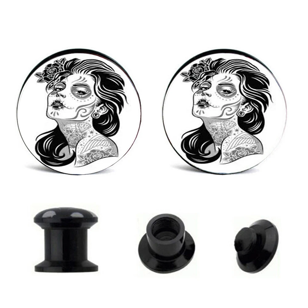 TIANCIFBYJ внутренняя нить логотип беруши носилки Акриловые расширители