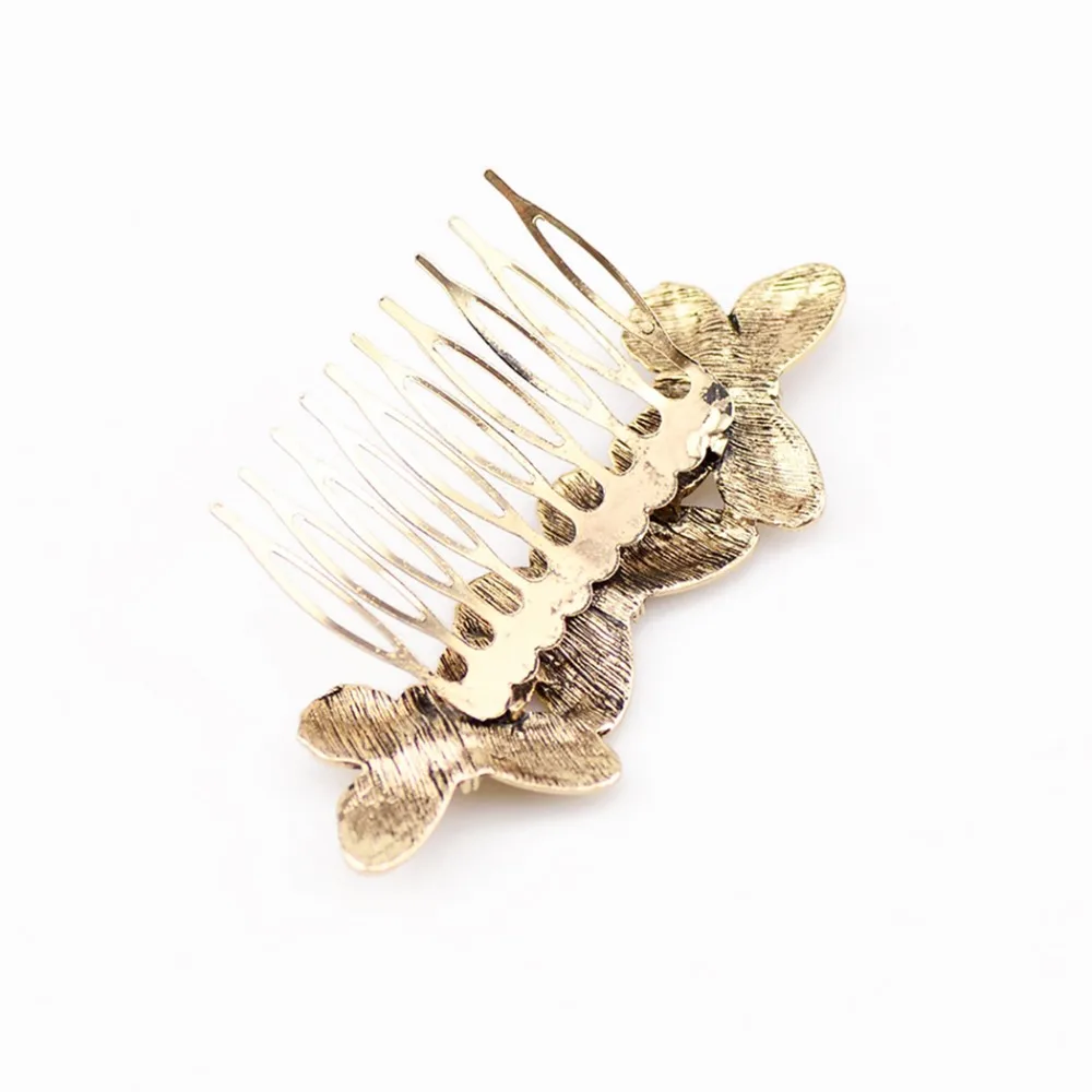 Классический чудесное королева декор в виде пчел из расчески для волос ювелирное