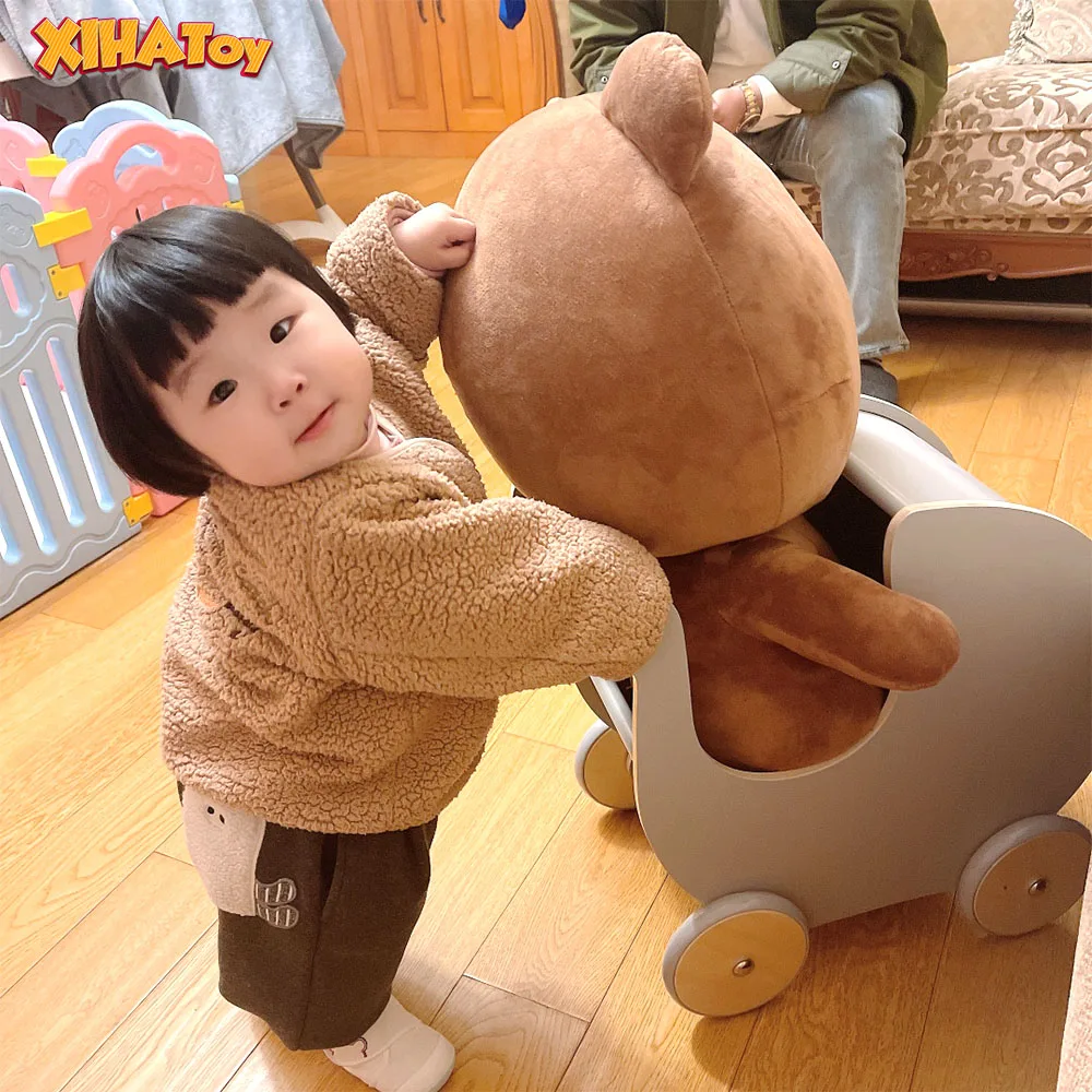 

Деревянная корзина для покупок INS для малышей ходунки куклы коляска монтессор игрушка для раннего развития реквизит для Фотографии Декор д...