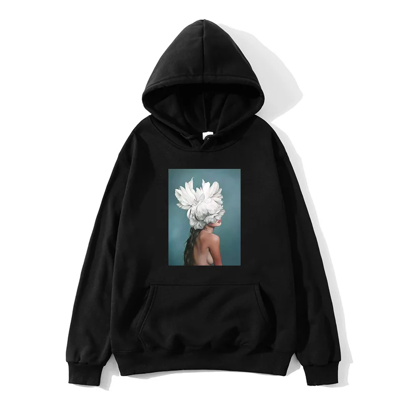 Брендовая толстовка с красивым принтом в стиле хип хоп 2019 Зимняя Повседневная