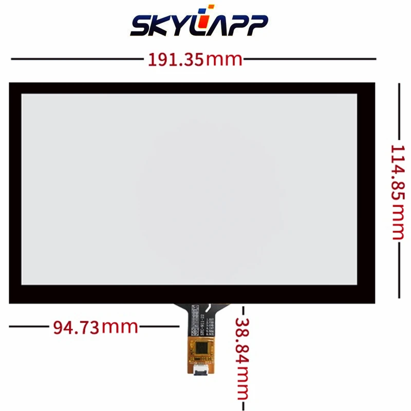 

8''Inch 191mm*114mm Touchscreen IIC interface Goodix GT911 Chip Multi-point Capacitive Handwritten Touch Panel Digitizer Glass