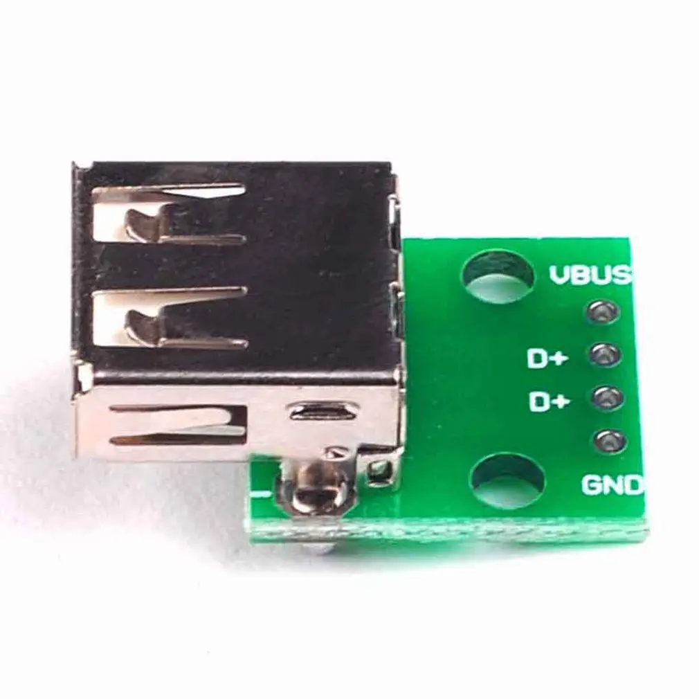 Usb 2 0 Женская головка для Dip 4P прямой разъем адаптера плата была спаяна кабель