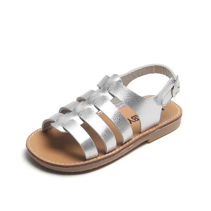 

Baby Summer sandalias Princess Flat Casual Gladiator Sandals For Girls Shoes Weave Beach Shoes Kids Flat Children Casual Shoes