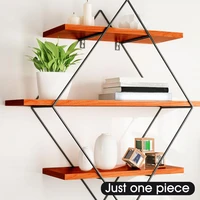 modern home decor living room floating storage holder bracket wall shelf organizer ledge mount rack support wooden office books