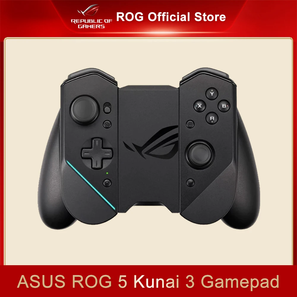 ASUS-mando de juegos ROG 5 Kunai 3, compatible con m&aacute;s de 200 juegos en Google Play Store, receptor USB Bluetooth 2,4 Ghz, nuevo-0