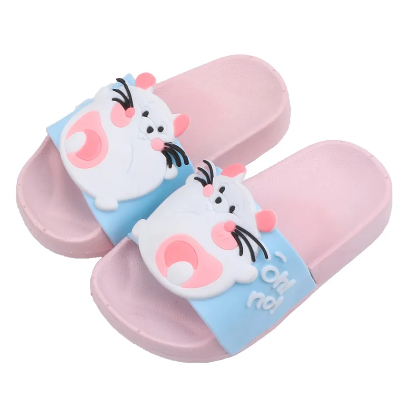 

Girls Slides 2021 Spring Kids Flats Fashion Slides Children Baby Brand Cute Slippers Toddlers Cartoon Shoes PY-S-024