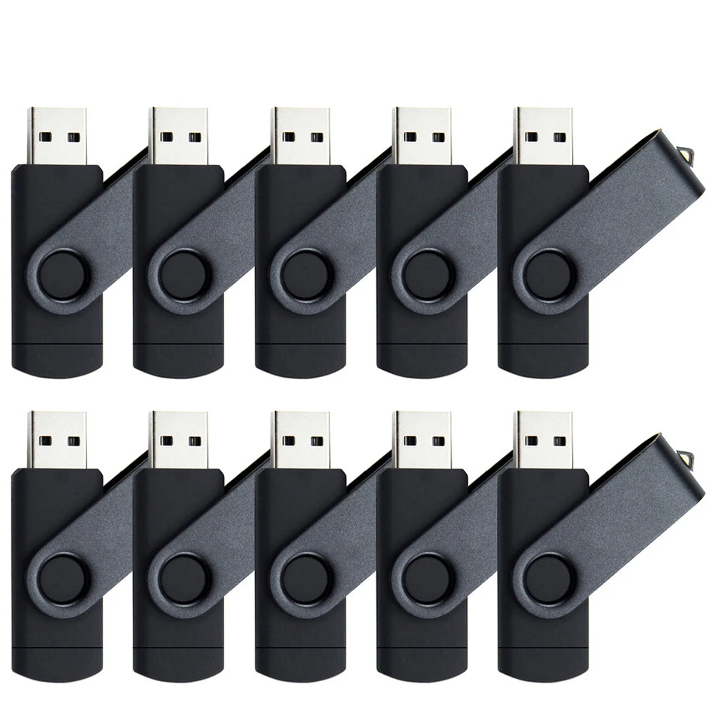 

OTG USB флеш-накопитель 10 шт./лот, высокоскоростной накопитель 64 ГБ, 32 ГБ, 16 ГБ, 8 ГБ, 4 Гб, внешнее хранилище, двойное применение, карта Micro USB