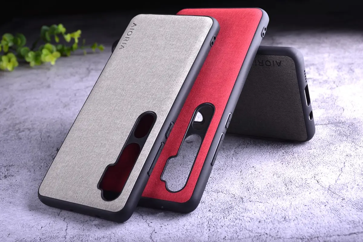 Текстильный чехол для Xiaomi mi note 10 pro, Жесткий ПК+ Мягкий ТПУ+ текстильный кожаный чехол, чехлы для mi note 10 pro