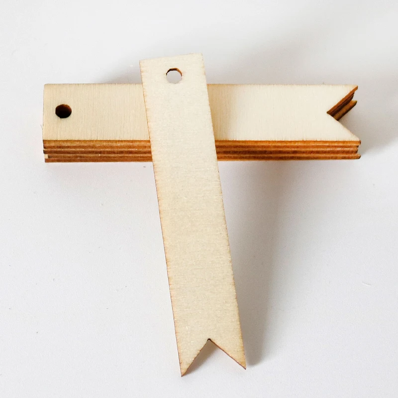 50 шт. деревянные подарочные этикетки Ласточкин хвост|Украшения своими руками для