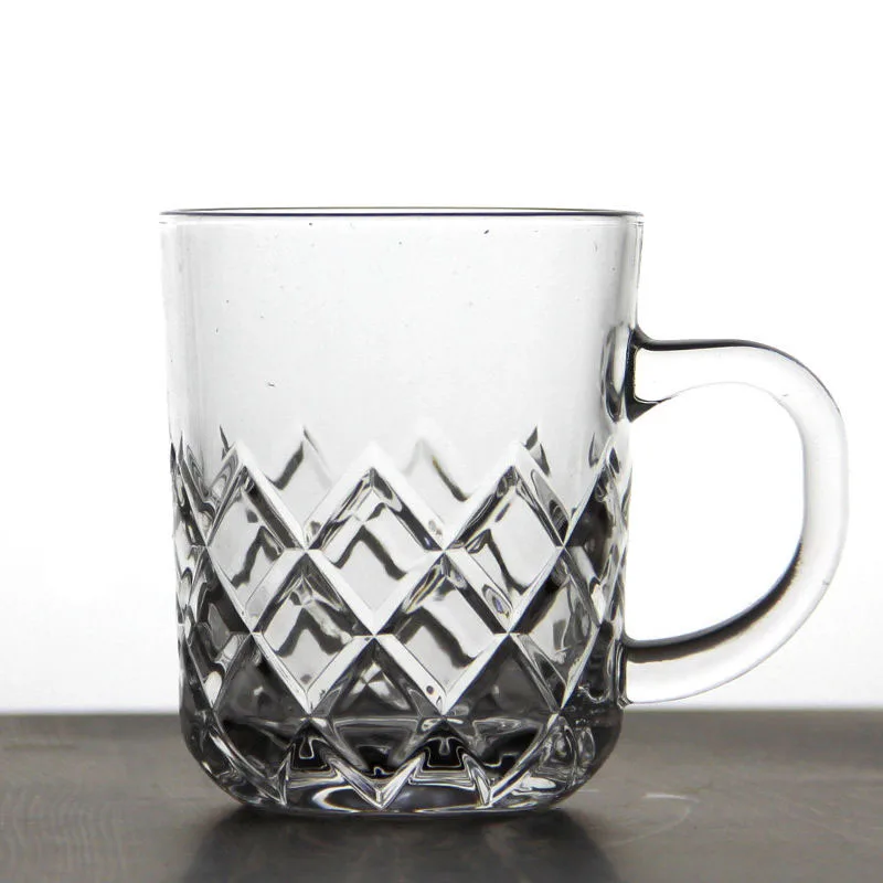 Стеклянная чашка с чашкой бессвинцовая термостойкая стеклянная для воды