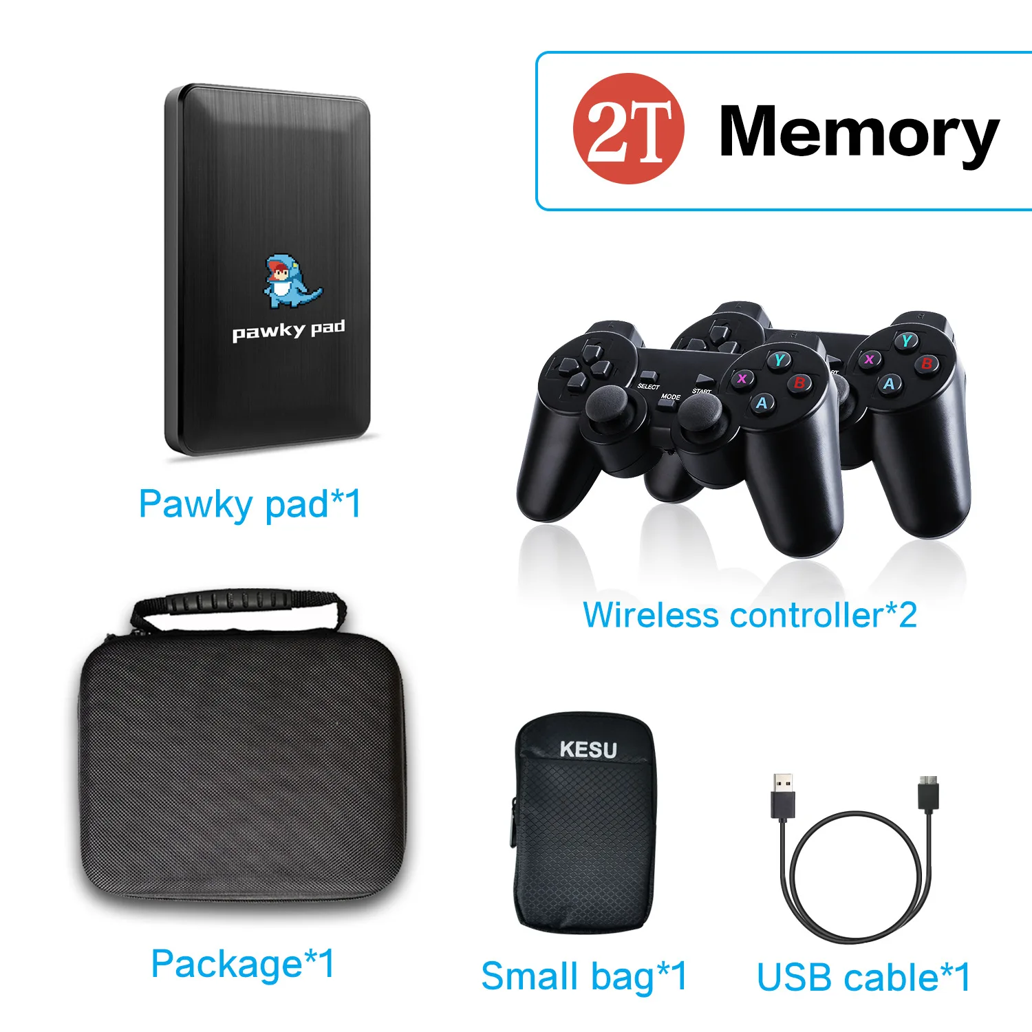 Портативная игровая консоль Pawky Pad с 45000 + Classic 107 Series DC PS2 4K 3D Ретро видеоигры для Win