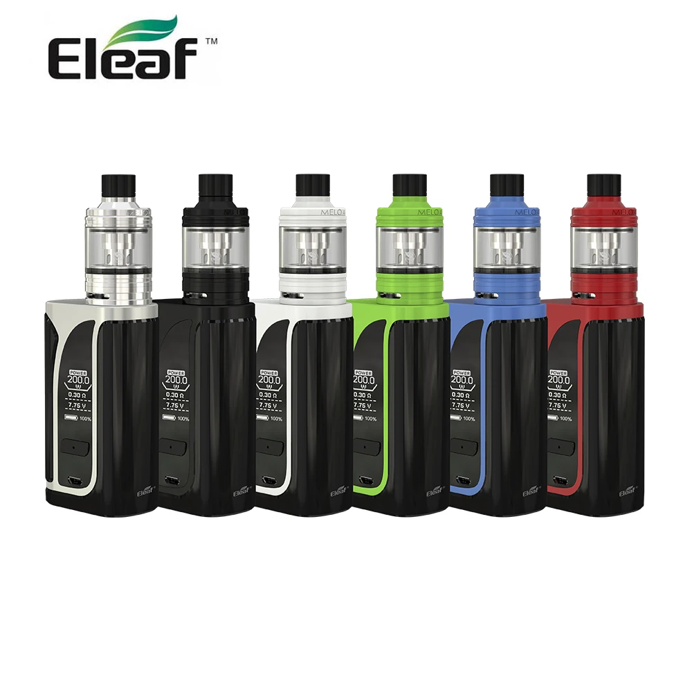 Оригинальный стартовый набор Eleaf iKuu I200 с атомайзером Melo 4 бокс мод 200 Вт экраном 0 96