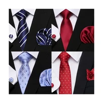 many color great quality nice handmade 7 5 cm tie hanky cufflink set tie necktie formal clothing office suit accessories