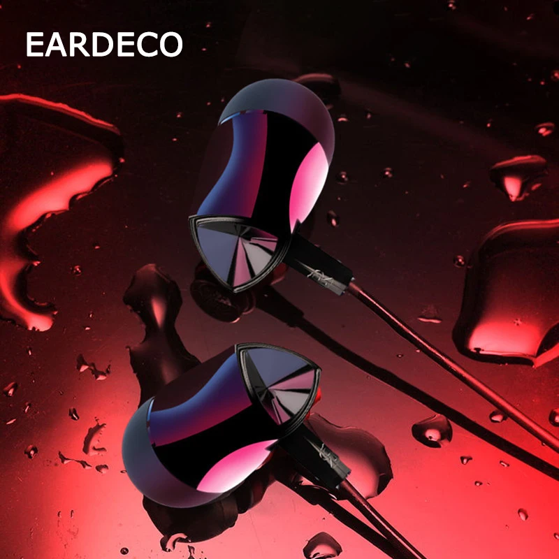 Наушники вкладыши EARDECO для телефона проводные наушники с микрофоном музыкальная