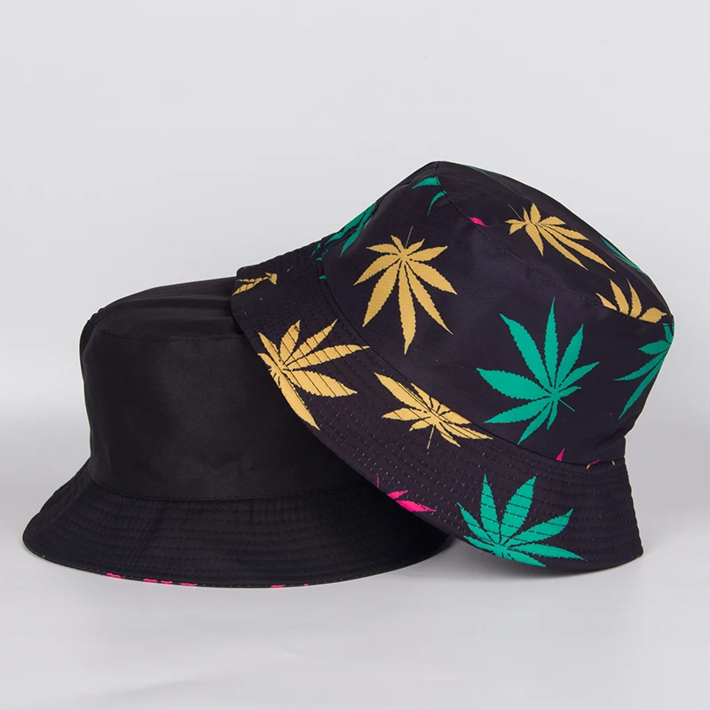 Панама с принтом листьев для мужчин и женщин летняя шляпа от солнца путешествий